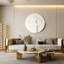 Art mural 3D blanc minimaliste-214065692