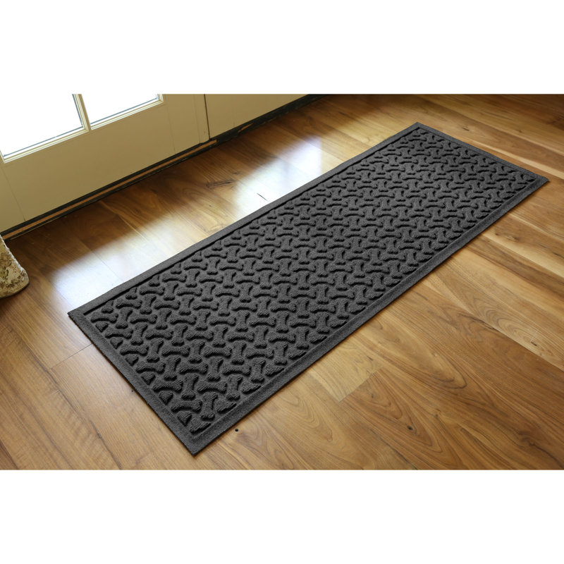 Tapis de porte WaterHog Dogbone, Noir anthracite, H 22 po x l 60 po