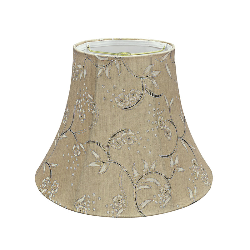 Abat-jour cloche en lin clair Althoff, H 9,5 po x l 12 po x P 12 po
