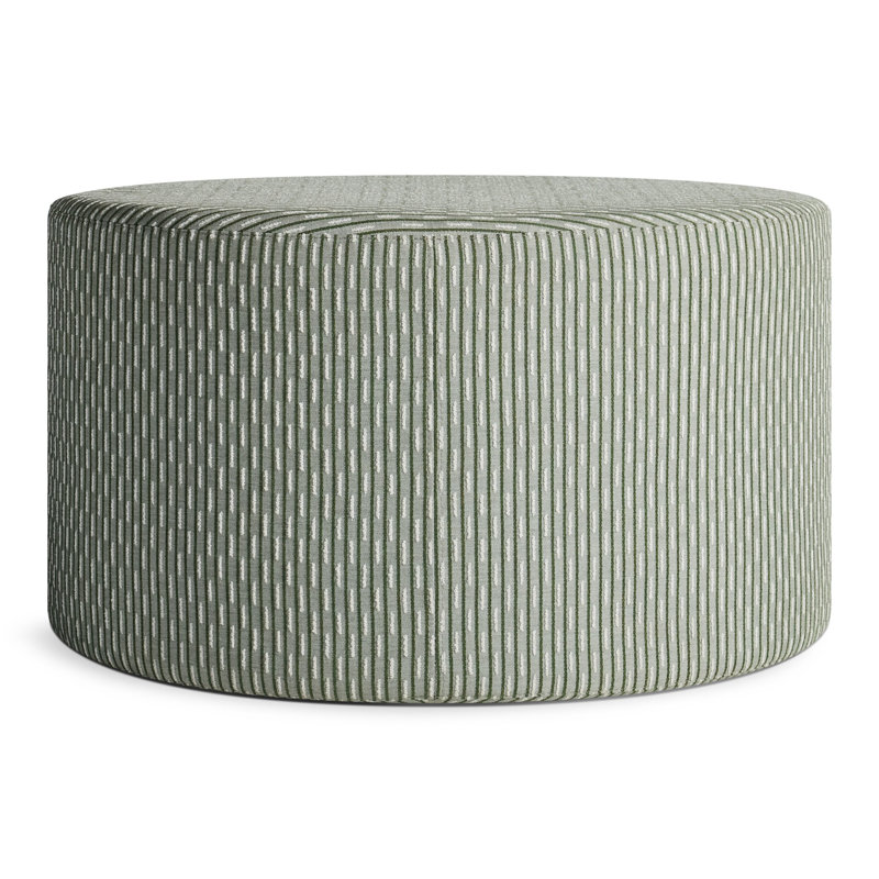 Bumper Upholstered Ottoman, Vesper Light Gray