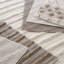Tapis performance rayé ivoire tissé à la main Zhara-41078898