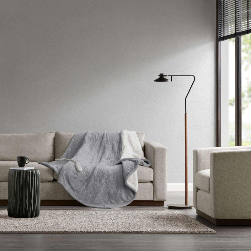 Jeté chauffant 50 x 60 po Dream, Gris