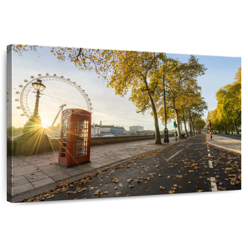 London Autumn Road, H 8 po x l 12 po