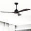 Ventilateur de plafond 52 po avec lumières télécommandées, ventilateurs de plafond silencieux à 3 pales à moteur à 6 vitesses, ventilateur de plafond réversible, pour salon de patio, chambre à coucher, bureau, intérieur-602760504-602760507