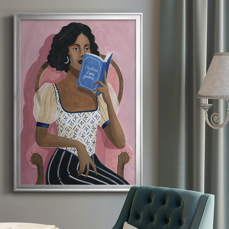 «Sunday Times II», toile encadrée de qualité supérieure - prête à être accrochée, H 30,5 po x l 22,5 po x P 1 po, Argent