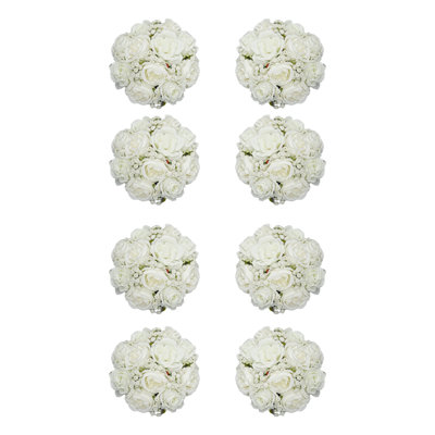 Artificial Flower Balls Arrangement Bouquet Wedding Centerpieces For Tables Decorations