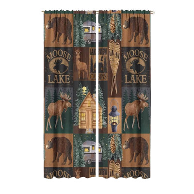 Polyester Room Darkening Curtain Pair