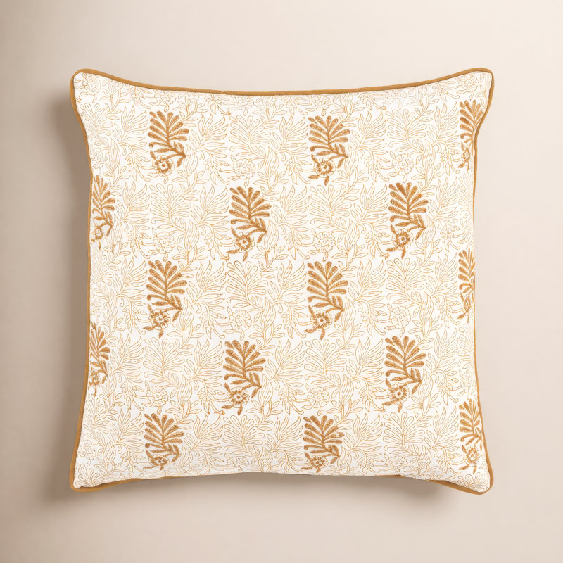 Coussin en coton Betania, Or