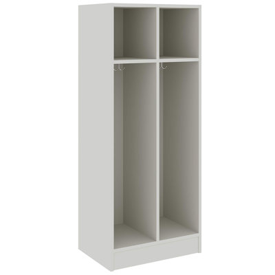 Armoire de rangement double à deux compartiments pour salle de classe