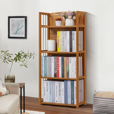 Kambrina Bamboo Bookcase Storage Bookshelf