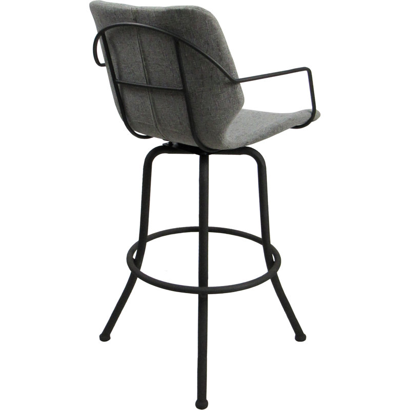 Gris ardoise Hemsath - gris - assise de 34 po, Gris, Gris