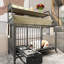 Cage pour animaux avec fer - pratique et exquise, beige noir, 48,7 po Grand, 23,29 de large, 34,73 de large avec rangement sur roulettes, et pratique, beige / noir, l, P, H-1035617140