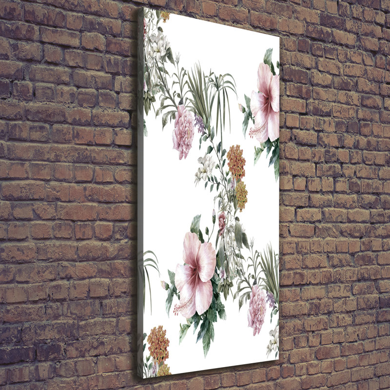 Tropical Flowers - Wrapped Canvas Print