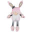 Gnome de Pâques assis avec oreilles de lapin - 12 po - rose