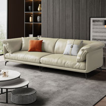 Leather White Sofas You'll Love