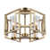 Kousgaard 4-Light Flush Mount in Brushed Champagne Bronze with Clear Glass