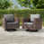 Gray Cushion/Brown Frame selected