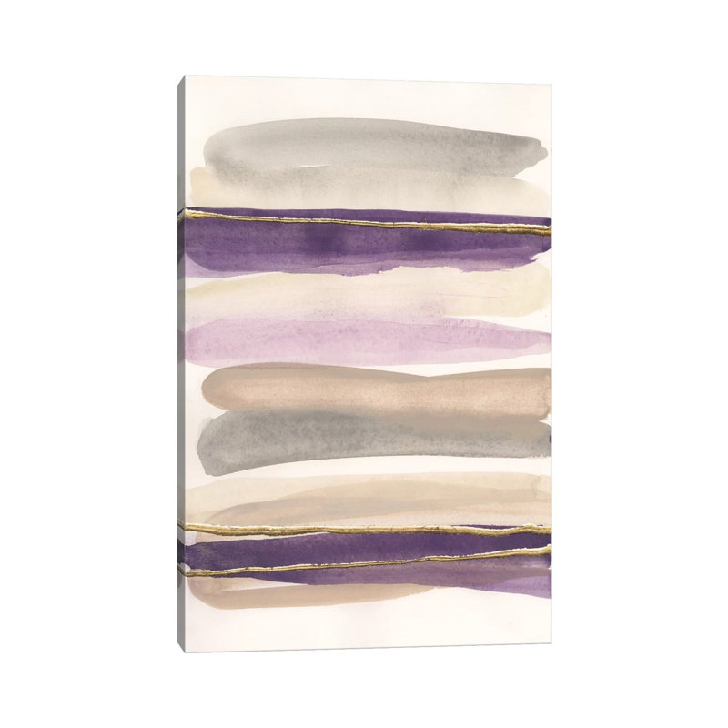 Gilded Amethyst I by Chris Paschke - Wrapped Canvas Painting, 66.04 cm H x 45.72 cm W x 1.91 cm D