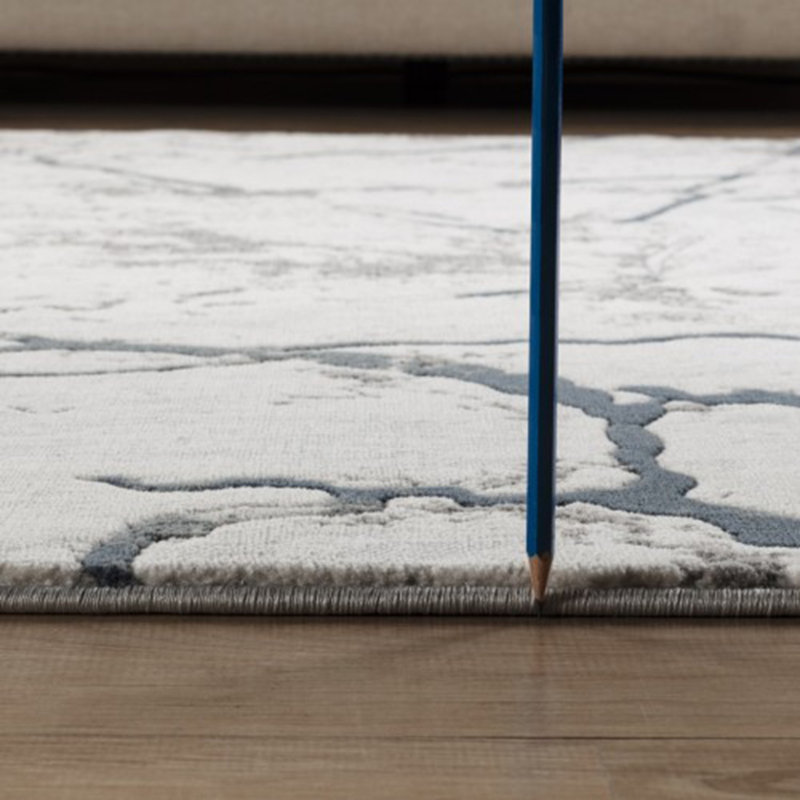 Tapis gris Geometrix, Rectangle 7 pi 10 po x 10 pi 6 po