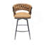 Ensemble de 2 tabourets de bar 28 "en cuir technique-652449643-652449640