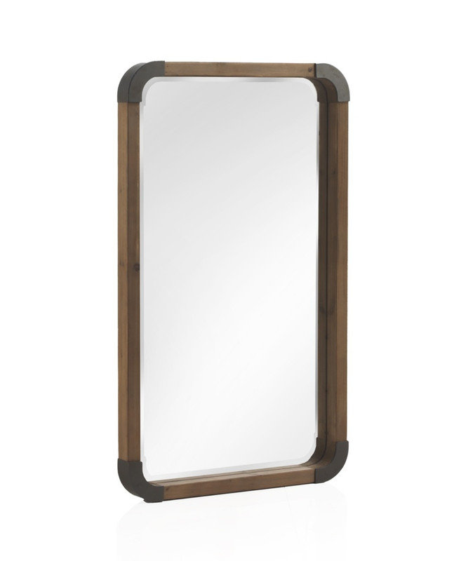 Alpcan Solid Wood Rectangle Wall Mirror