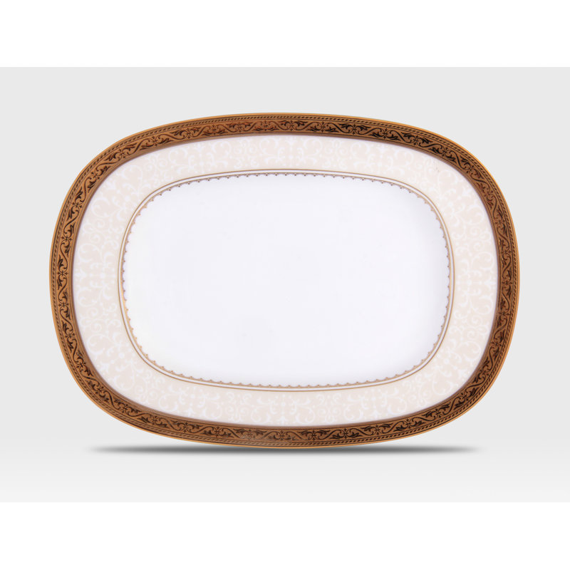 Beurrier Noritake Odessa, 9,25 po, Or