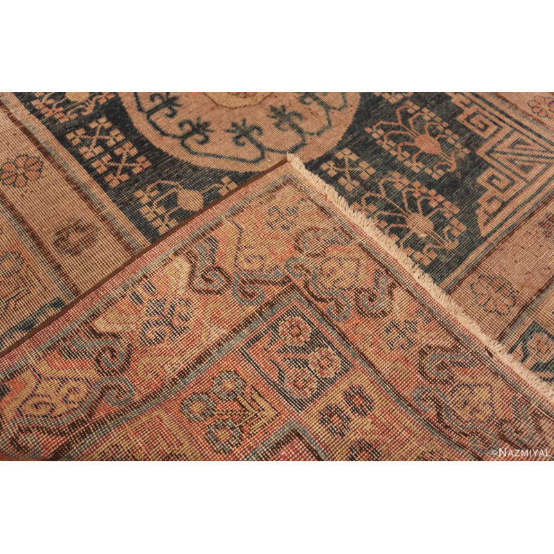 Tapis antique antique East Turkestan Khotan Shabby
