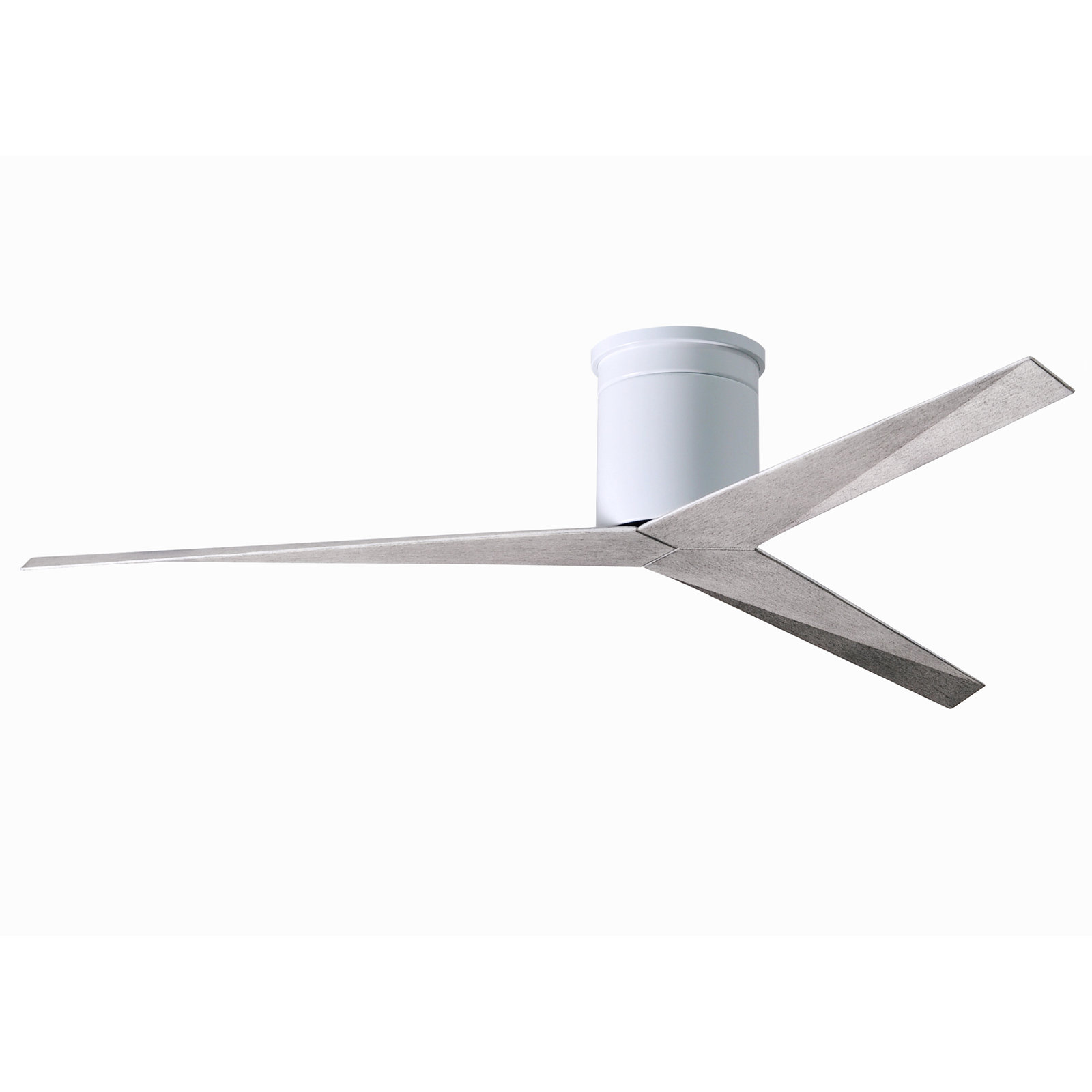 56'' 3 Blade Ceiling Fan, Barn Wood Tone, Gloss White
