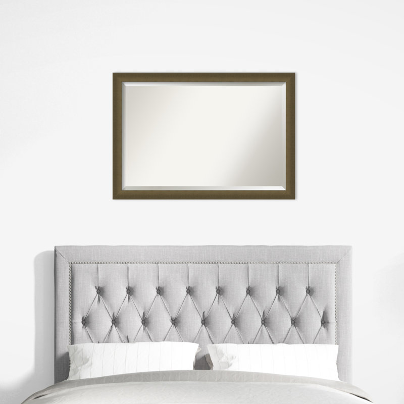 Miroir mural Yousaf, Rectangle, Bronze, 27,5 po x 39,5 po