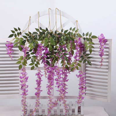 Faux Wisteria Swag