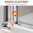 BFH 36"W*72"H  Bifold Frameless Shower Door,6mm Clear Tempered Glass, 180° Folding Hinge-107231840