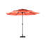 3 Tier Auto Aluminium 10ft Lawn Umbrella - For Poolside, Garden Orange Backyard, Pool Deck
