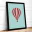 Hot Air Balloon Dream Minimalist - Framed Print-719994407-719994411