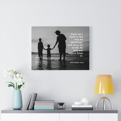 The Way Proverbs 22:6 1 Piece Wrapped Canvas Wall Art