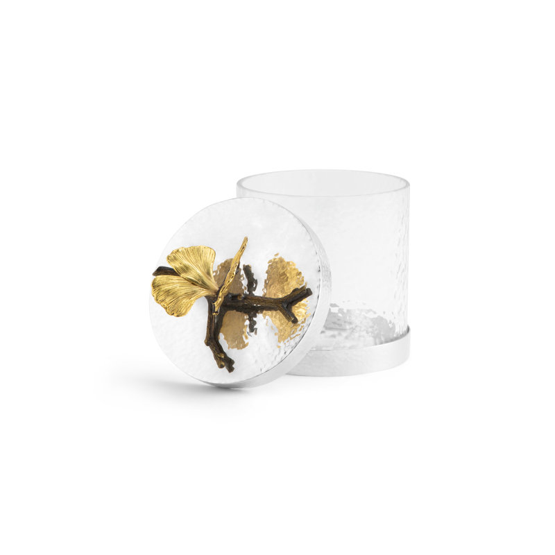 Butterfly Ginkgo Kitchen Canister, 6" H x 5.5" W x 5.5" D