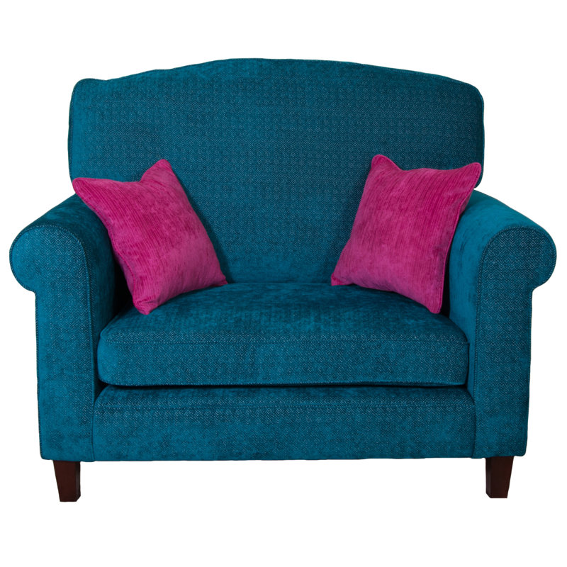 Fenner 1 Seater Loveseat, Zaffiro Steel