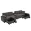 6 Seater Corduroy Sofa-1379565295