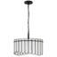 Luminaire suspendu noir mat à 3 lumières Annabelle-138013503