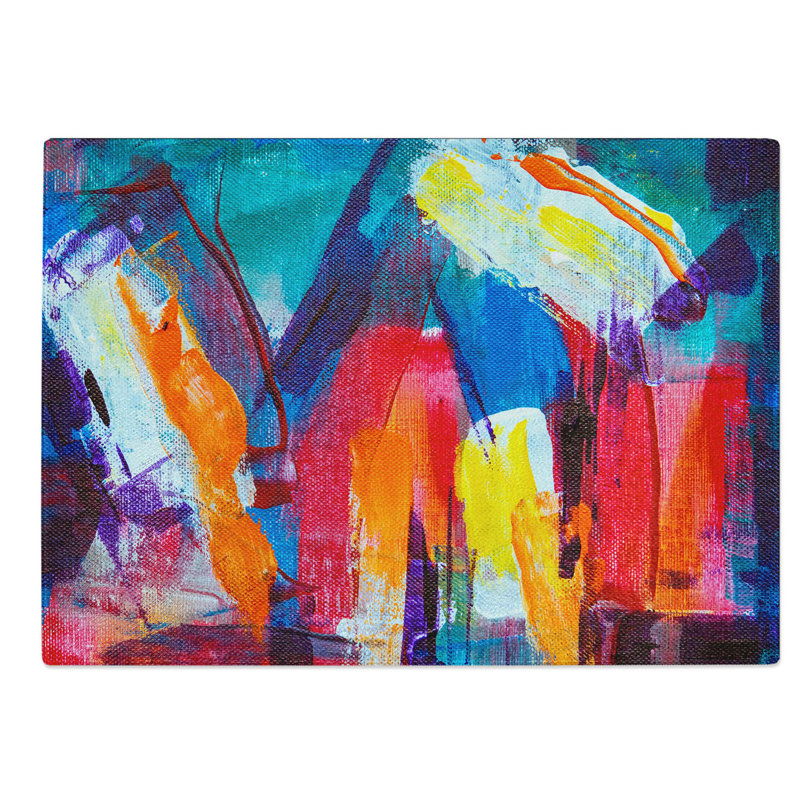 Tempered Glass Art Painting Vol.26 Chopping Board, 39 cm W x 28.5 cm L