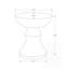 Table d'appoint d'extérieur moderne 25 "h-1777763986