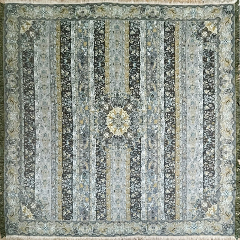Hand Woven Throw Blanket, 70" x 70"