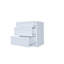 Armoire à 3 tiroirs H 34,5 po à base standard prête à assembler, blanc élégant-61765921