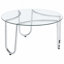 Ensemble de tables basses chromées 3 pièces