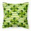 Coussin extérieur à rayures aquarelle trèfle-48710693