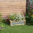 Outsunny Raised Garden Bed Kit, Outdoor Planter Box, Galvanized Metal Reinforced With Wood, Stock Tank For Growing Flowers, Herbs And Vegetables