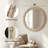 Solid Wood Round Decorative Wall Mirror-336464706-339654065