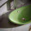 Iron Plains Metal Oval Vessel Bathroom Sink with Overflow-1291388323