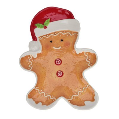 Gingerbread Lane Ceramic Gingerbread Plate