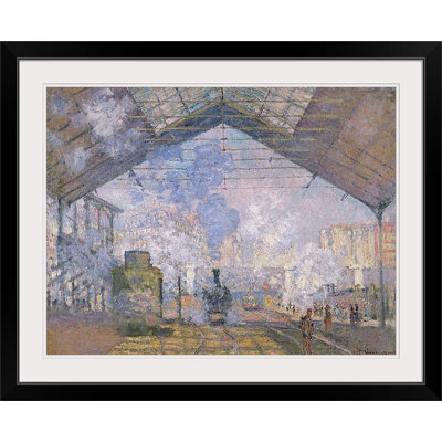 «The Station St. Lazare, 1877» par Claude Monet, reproduction d'art
