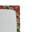 Ambesonne Psychedelic Fitted Sheet Geometric Blossoms Pop TwinXL Size Dark Pink Marigold-106730395
